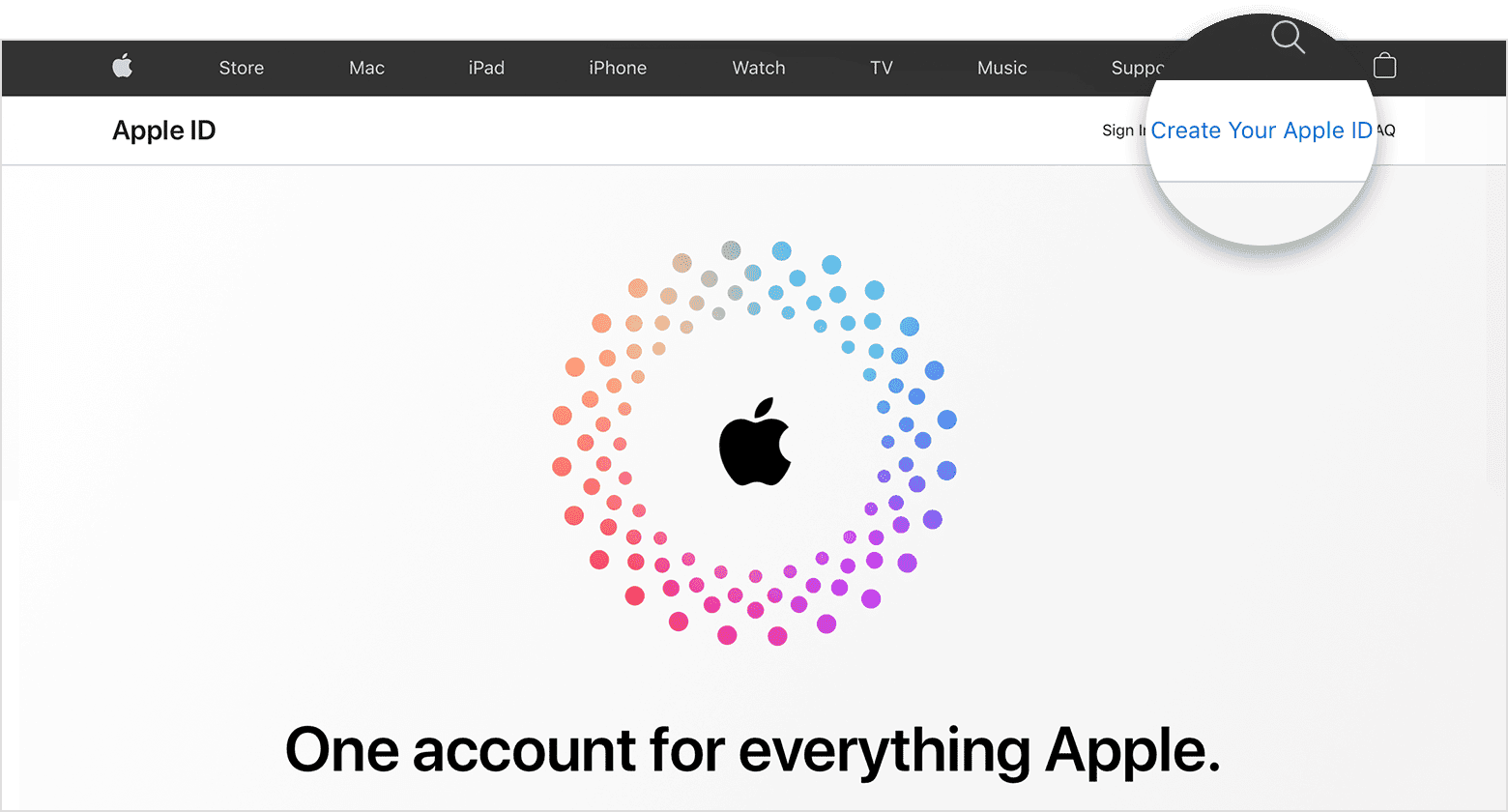 كيفية انشاء Apple ID من المتصغح