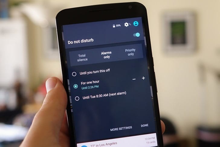 خاصية Do not Disturb لهواتف الأندرويد